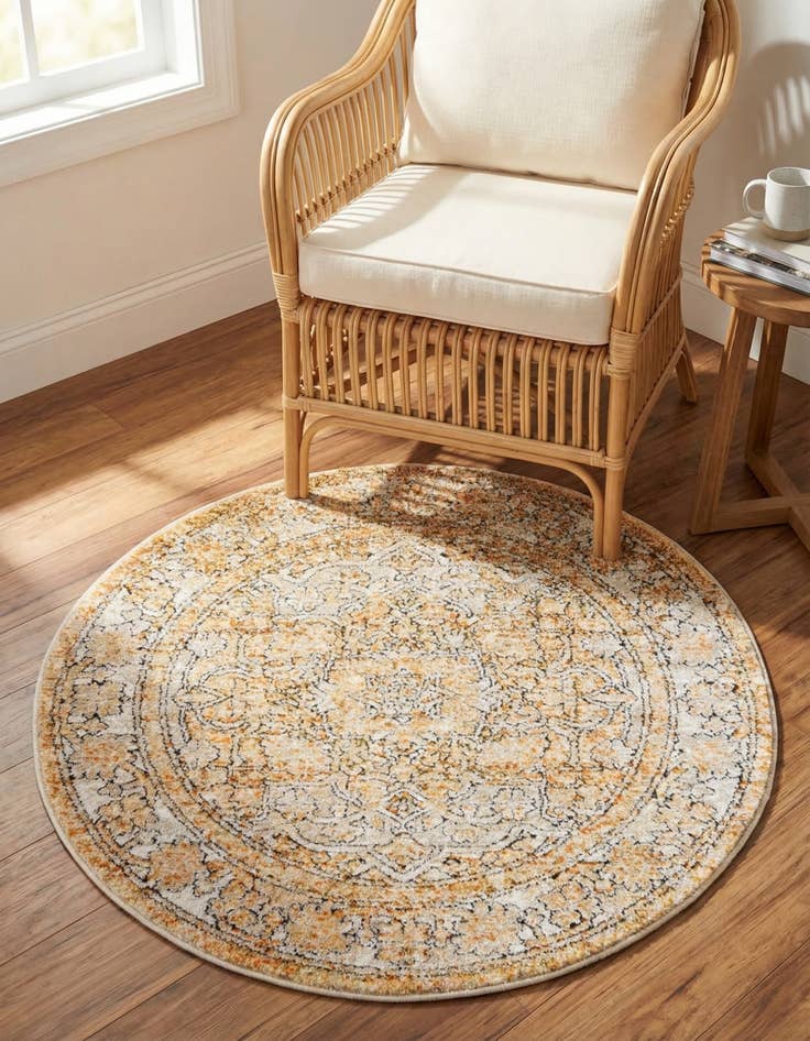 Detail image of 3' 3 x 3' 3 Isabella Round Rug
