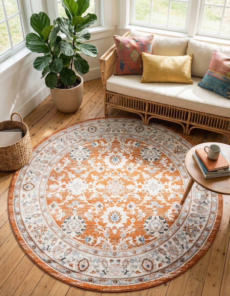 Detail image of  7' 10 x 7' 10 Charlotte Round Rug