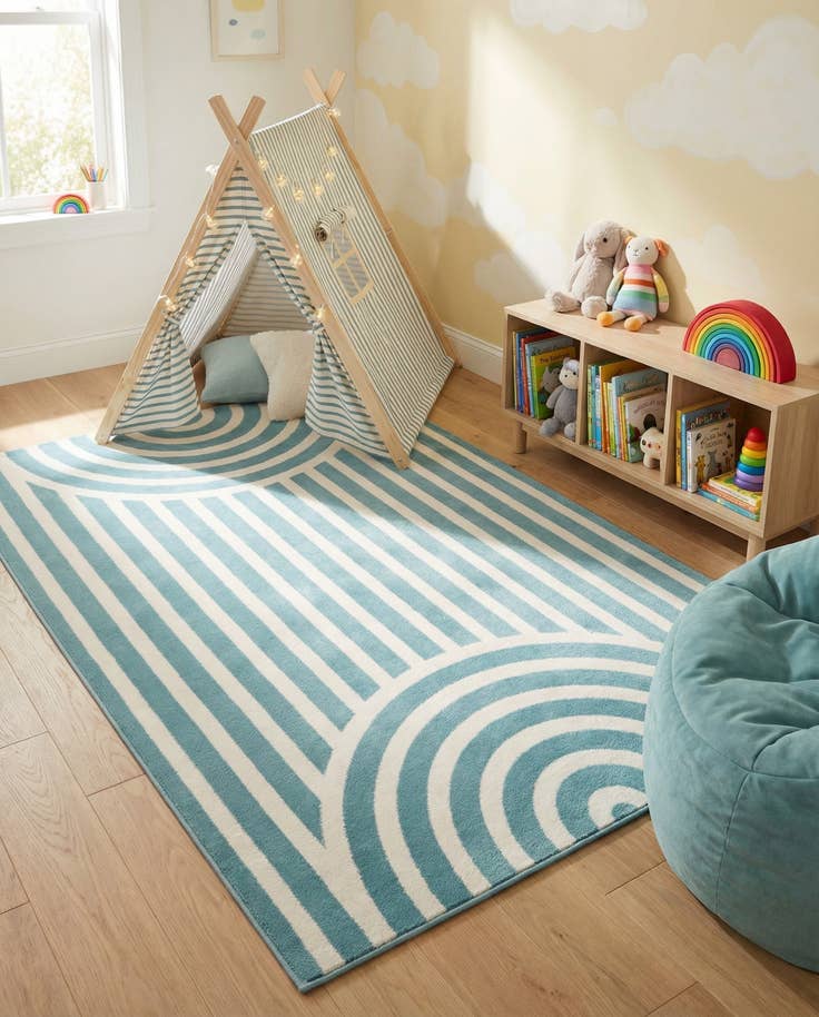 Detail image of 4' x 6' Whimsy Kids Rug
