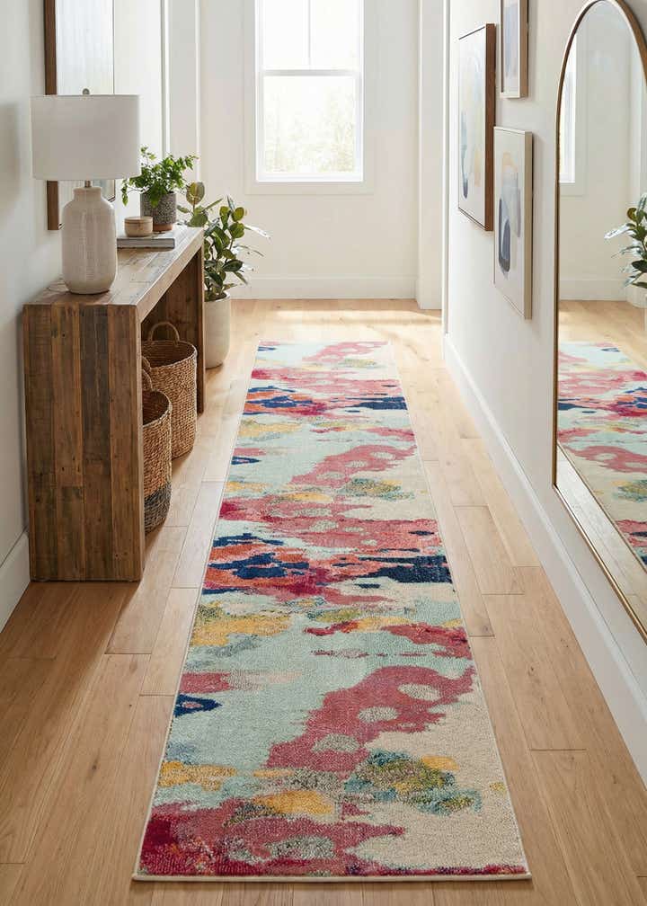 2' 7 x 12' Washable Casablanca Runner Rug