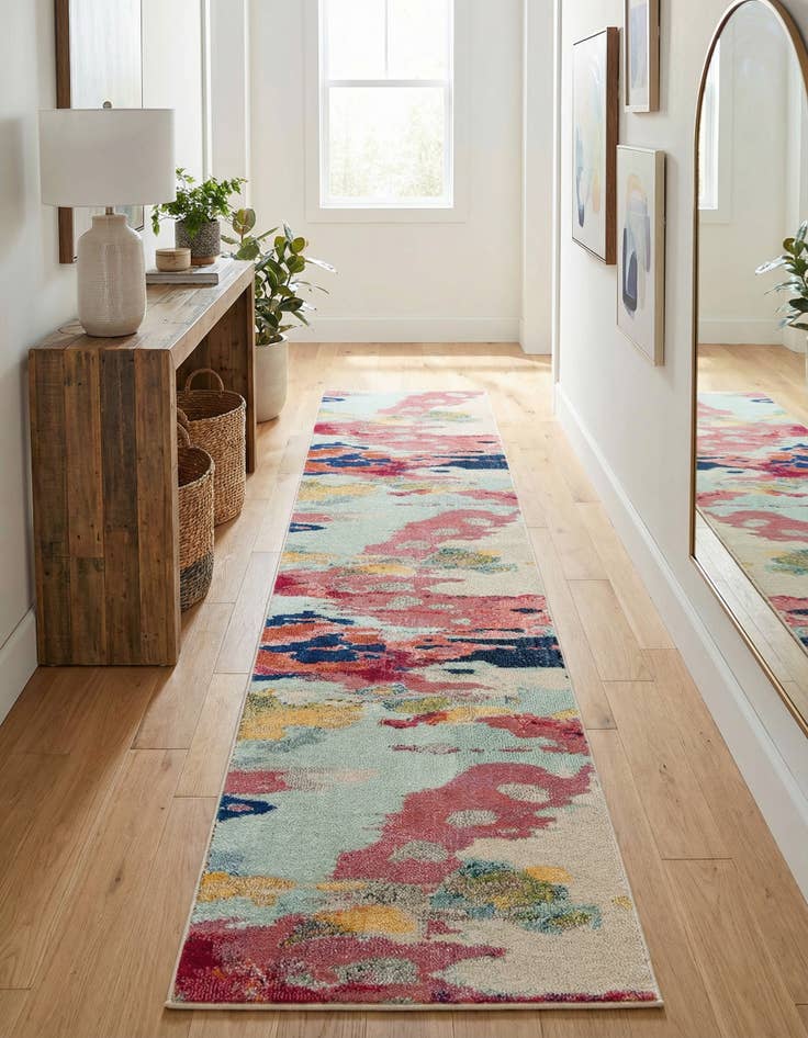 Detail image of 2' 7 x 12' Washable Casablanca Runner Rug