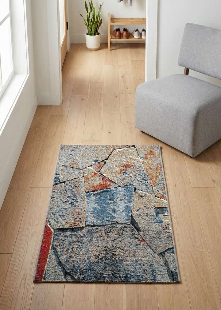 2' x 3' Easy-Clean Modern Indoor / Outdoor Rug