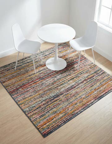 Gemstone Square Rug