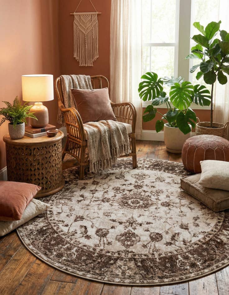 Detail image of 5' x 5' Nepal Round Rug