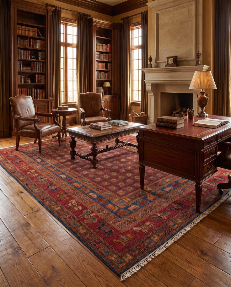 Detail image of 8' 1 x 10' 2 Hand Knotted Ariana Ziegler Rug