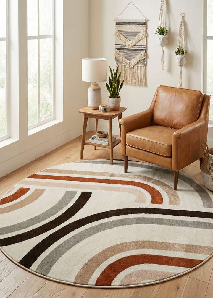 5' 3 x 5' 3 Charlotte Round Rug