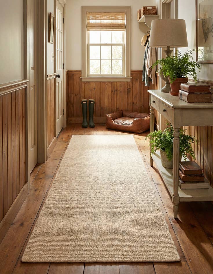 Detail image of 2' x 6' 1 Hand Woven Jill Zarin English Manor Wool Runner Rug