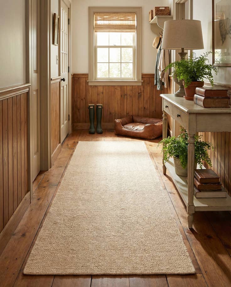 Detail image of 2' x 6' 1 Hand Woven Jill Zarin English Manor Wool Runner Rug