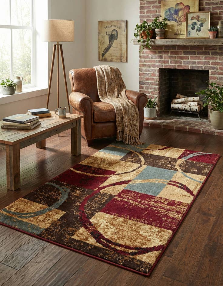 Detail image of 3' x 5' 3 Coffee Shop Rug