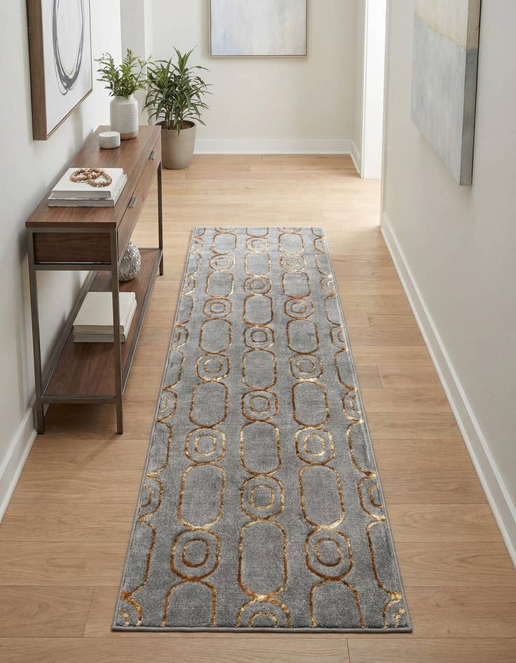 Detail image of 2' x 6' Vogue Geo Runner Rug