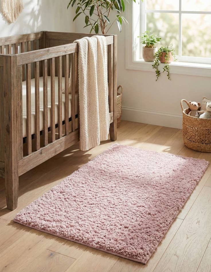 Detail image of 2' x 3' Soft Solid Shag Rug