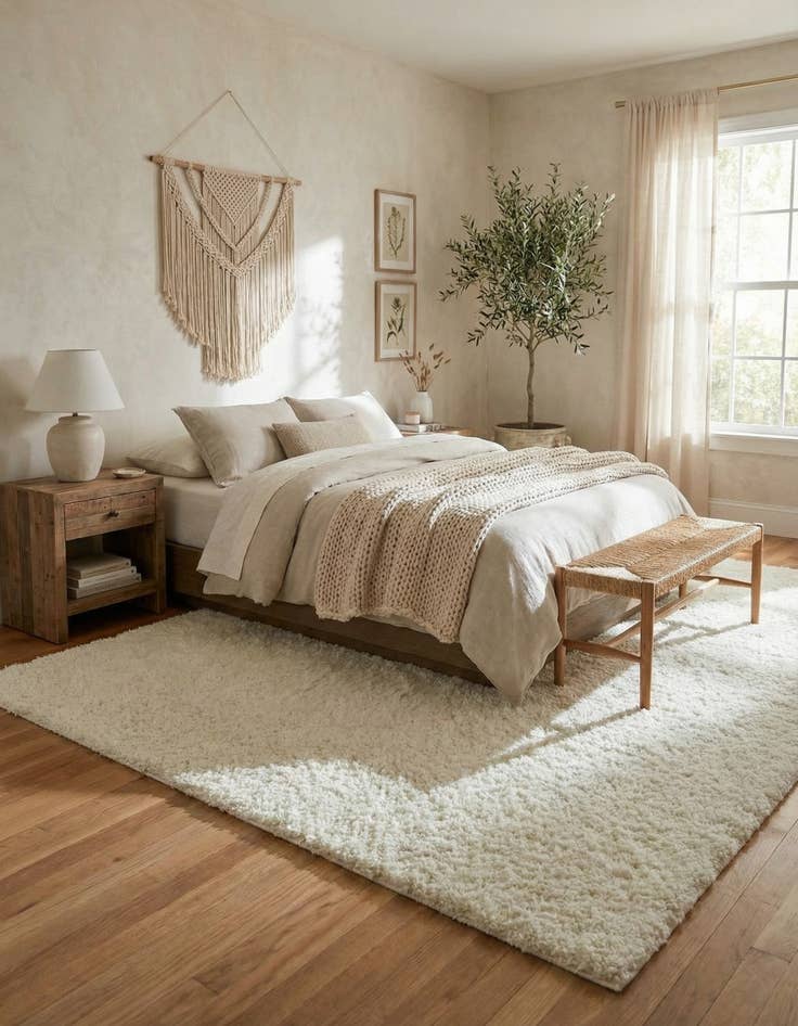 Detail image of  7' x 10' Soft Solid Shag Rug