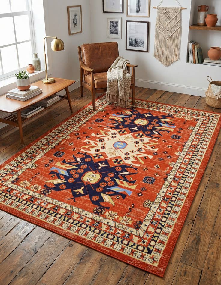 Detail image of 7' x 10' Heriz Design Rug