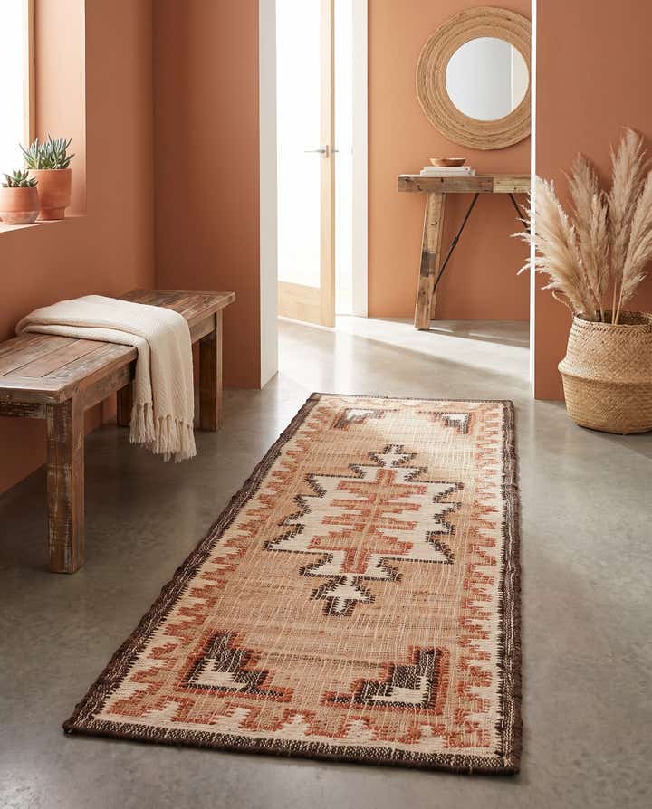 2' x 6' 1 Hand Woven Kala Handwoven Jute Runner Rug