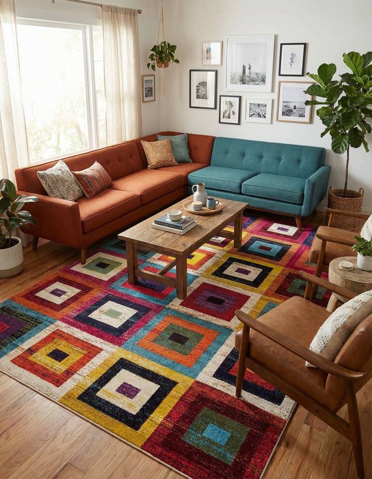 Detail image of 9' x 12' 2 Washable Casablanca Rug