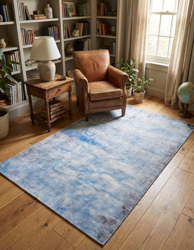 Detail image of 3' 10 x 5' 8 Hand Knotted Ultra Vintage Persian Wool Rug