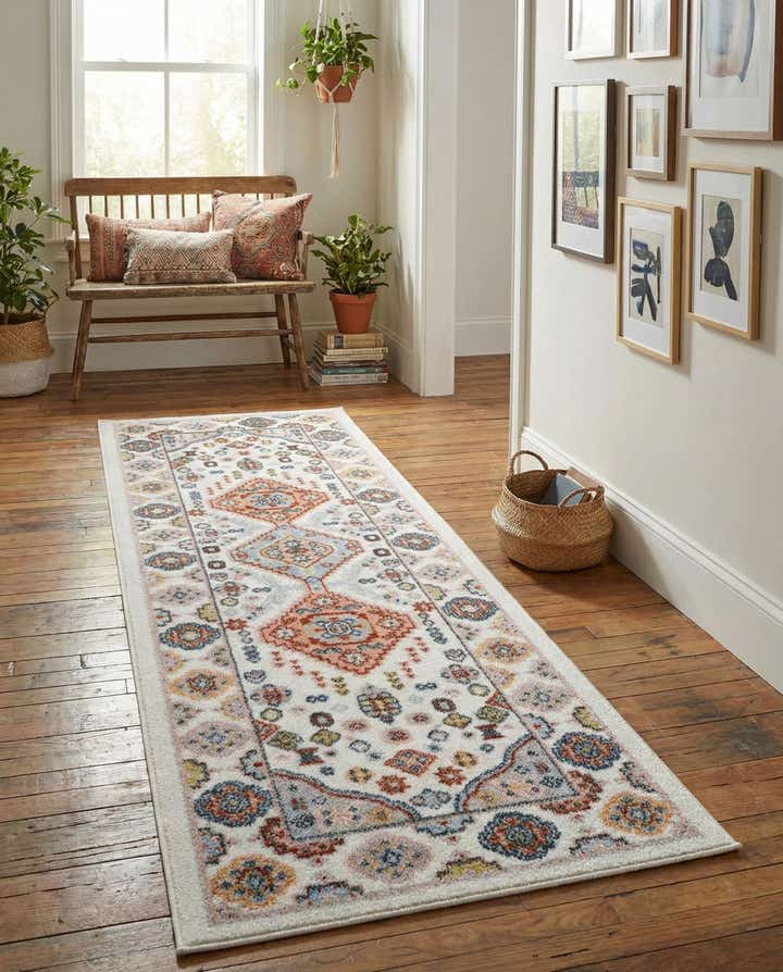 2' x 6' Kamala Washable Runner Rug