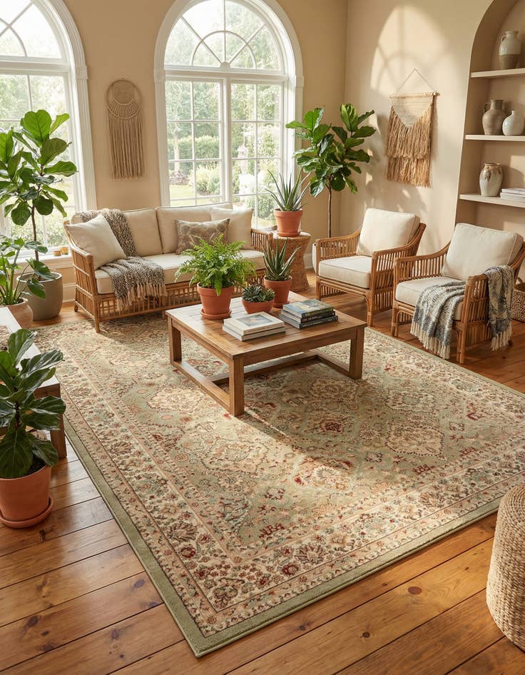 Detail image of 9' x 12' Classic Agra Rug