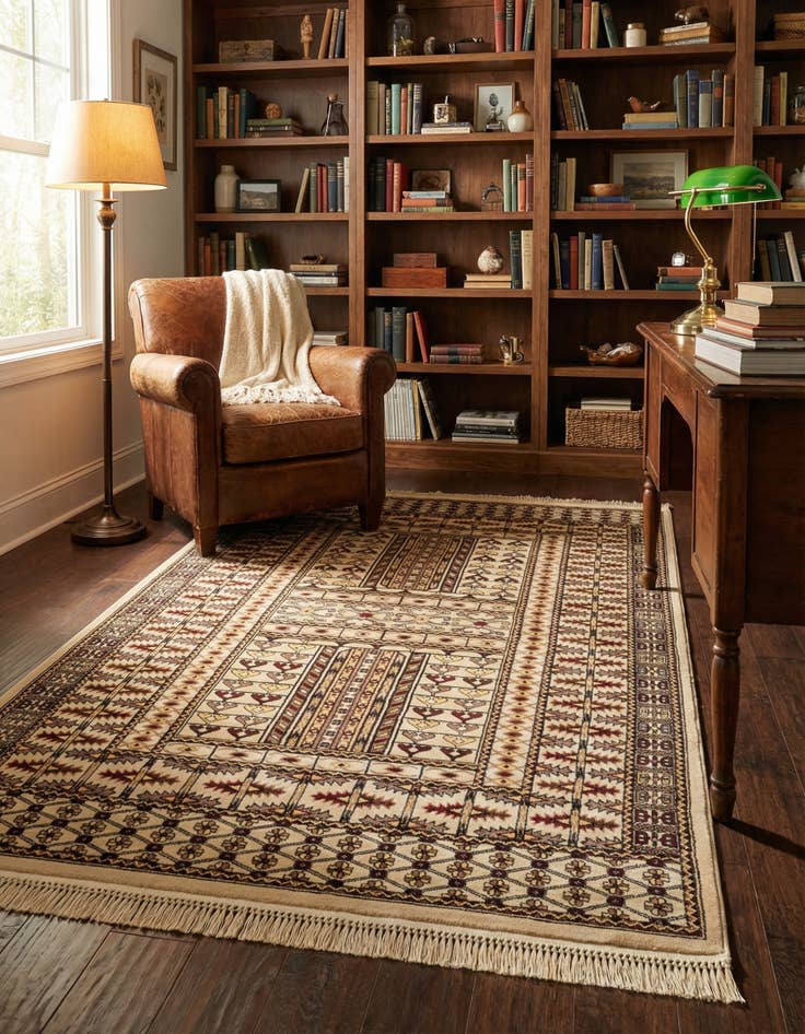 Detail image of  5' 3 x 8' Bokhara Rug