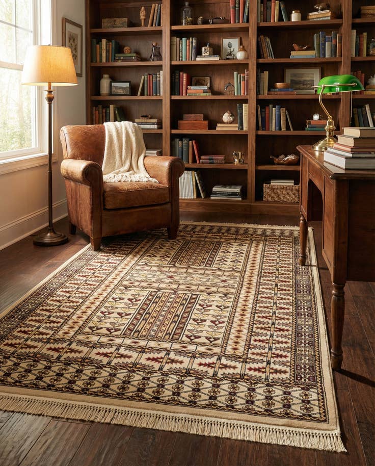 Detail image of 5' 3 x 8' Bokhara Rug