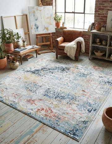 7' 10 x 7' 10 Kamala Washable Square Rug