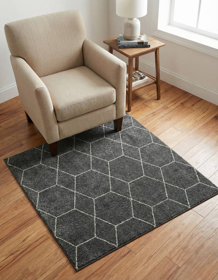 Detail image of 3' x 3' Trellis Frieze Square Rug