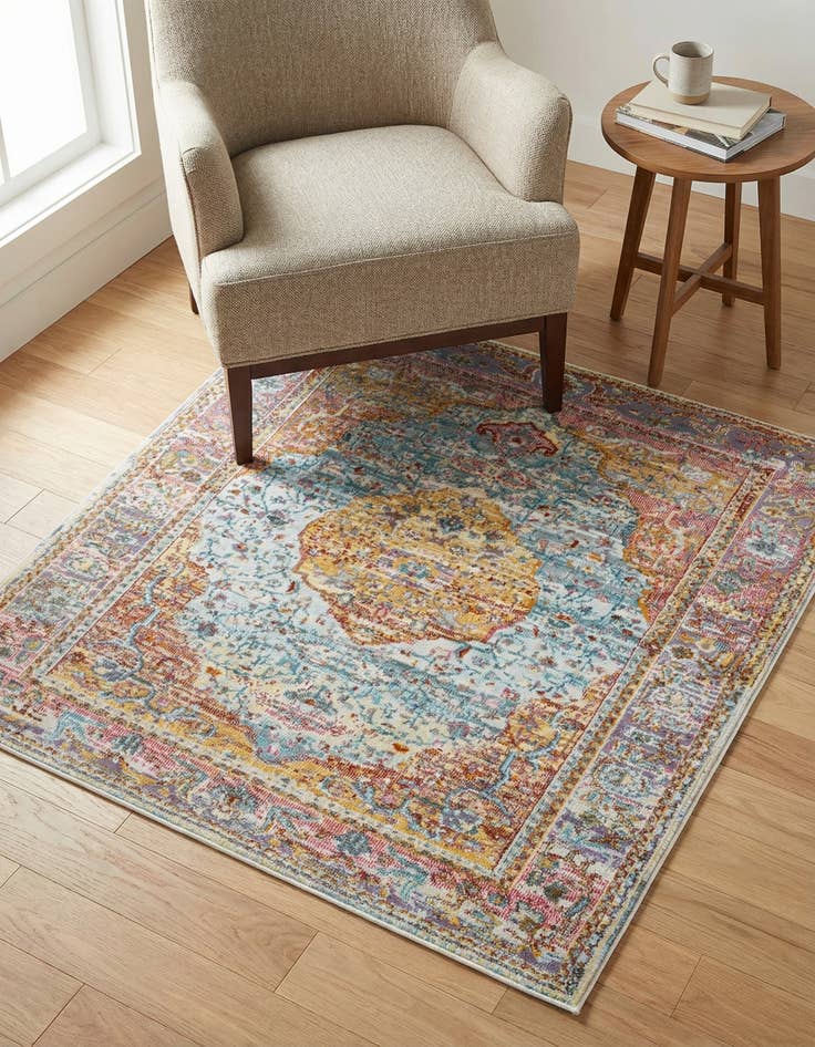 Detail image of 4' x 4' Santiago Square Rug