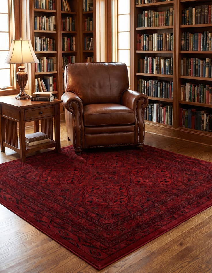 Detail image of 5' 3 x 5' 3 Bokhara Square Rug
