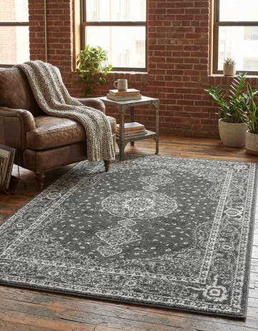 Dark Gray Dover Rug