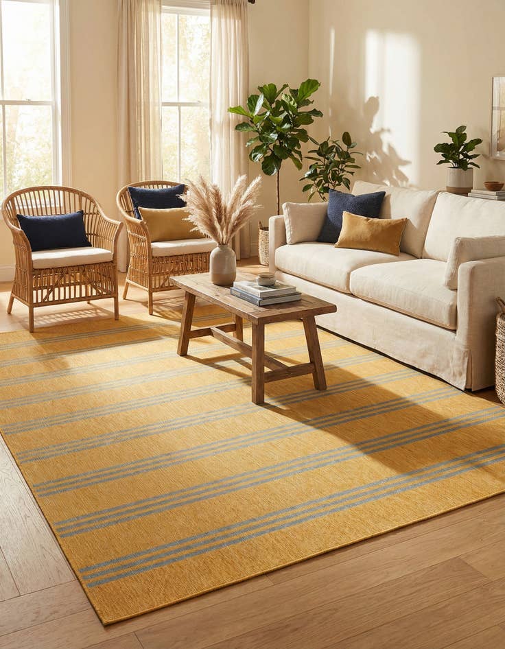 Detail image of 9' x 12' Easy-Clean Jill Zarin Anguilla Indoor / Outdoor Rug