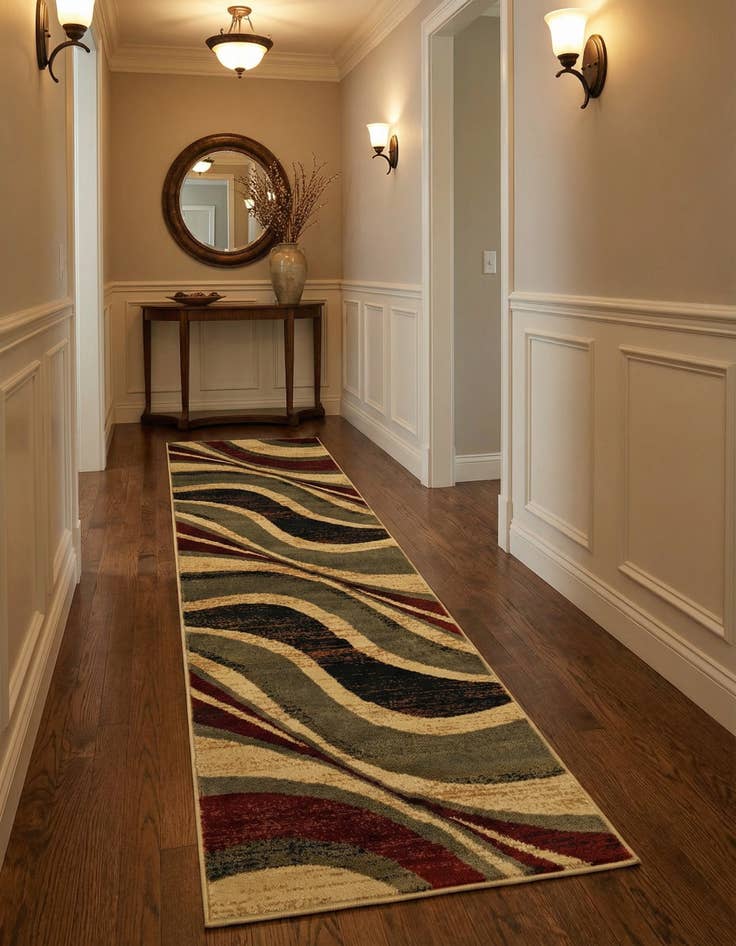 Detail image of 2' 2 x 10' Coffee Shop Runner Rug