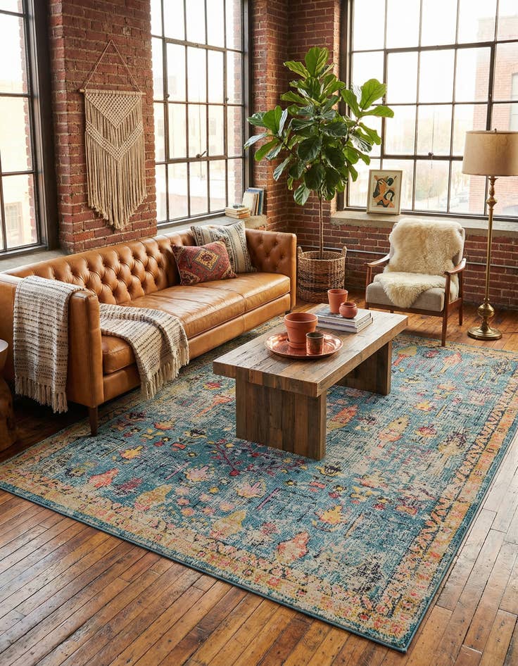 Detail image of 8' x 10' Washable El Paso Rug