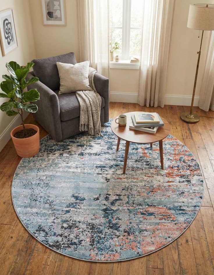 Detail image of 6' x 6' Leipzig Round Rug