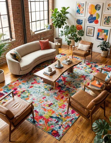 10' x 14' 1 Washable Theia Rug