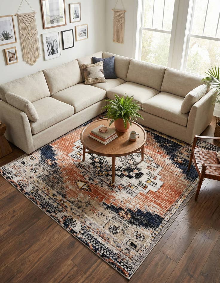 Detail image of 8' x 8' Tucson Square Rug