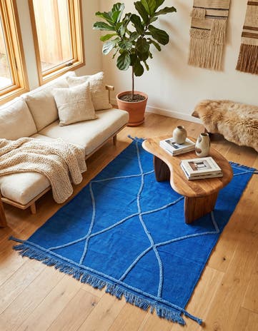3' 4 x 5' Hand Woven Kilim Modern Wool Rug