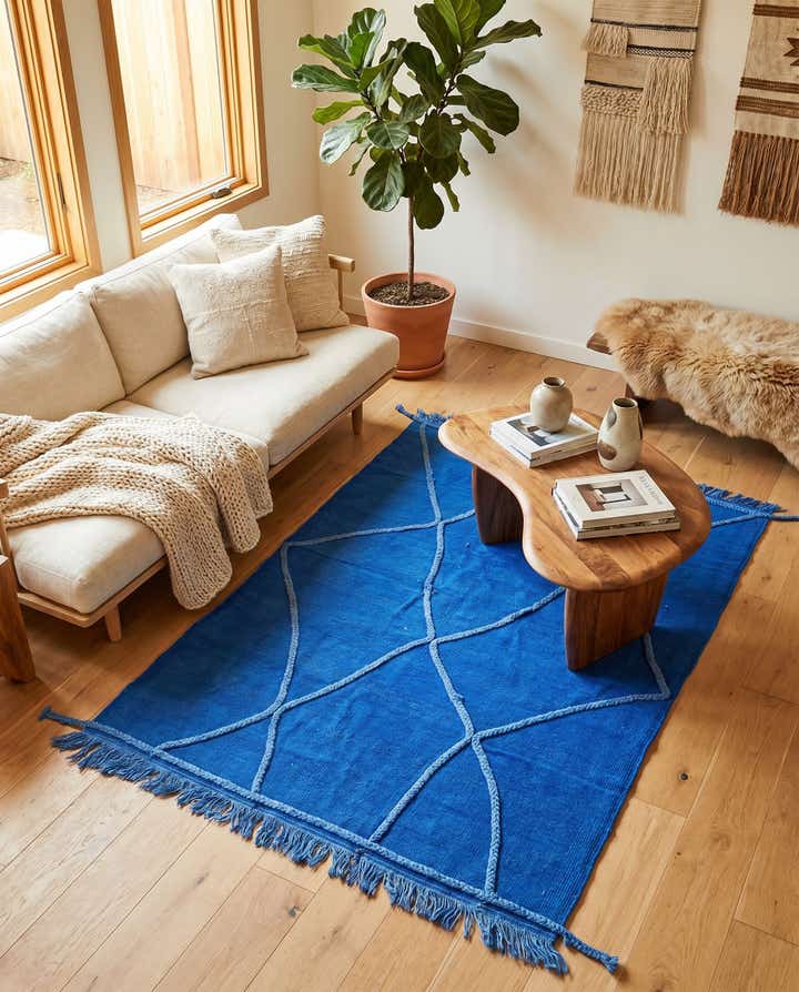 3' 4 x 5' Hand Woven Kilim Modern Wool Rug