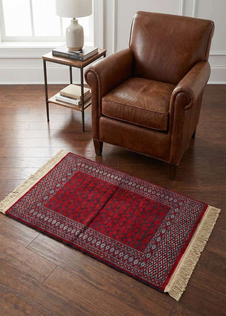 2' x 3' 10 Hand Knotted Afghan Akhche Wool Runner Rug