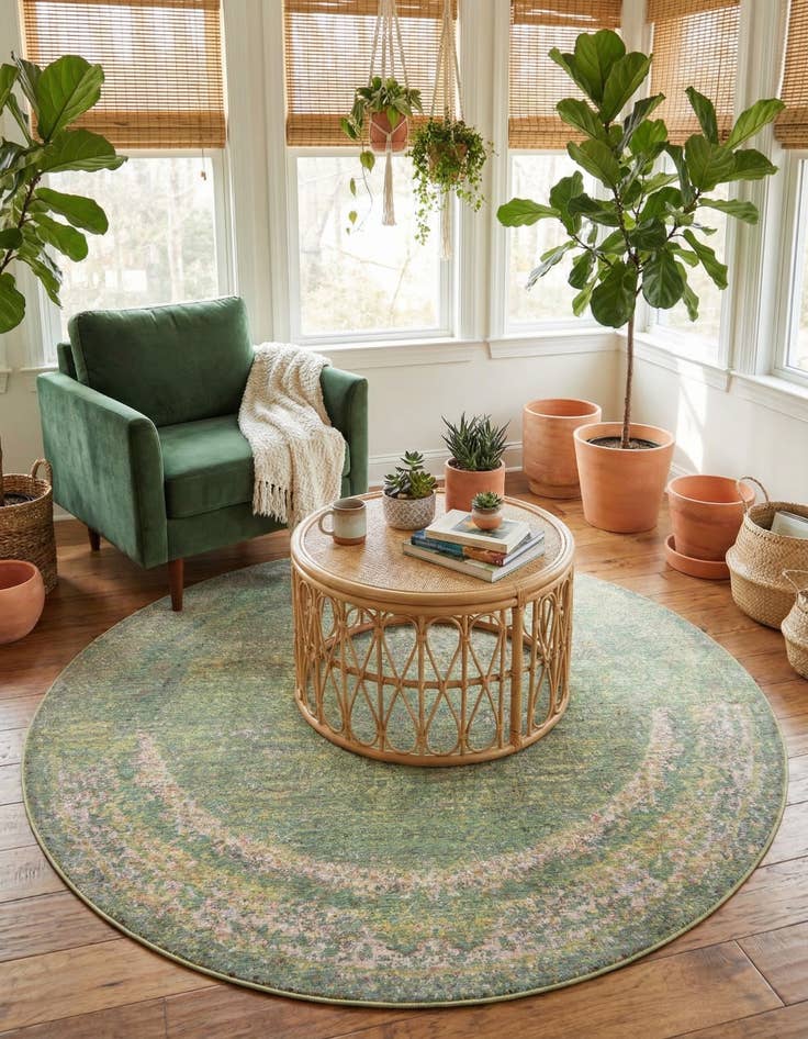 Detail image of 6' x 6' Alexis Round Rug