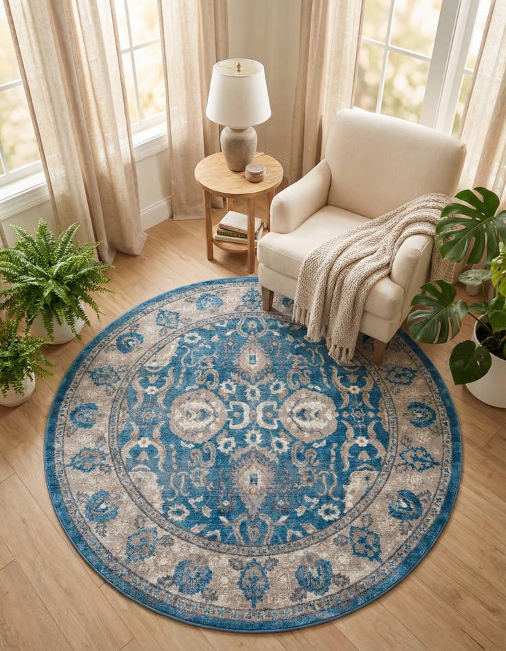 Detail image of 6' x 6' Viola Round Rug