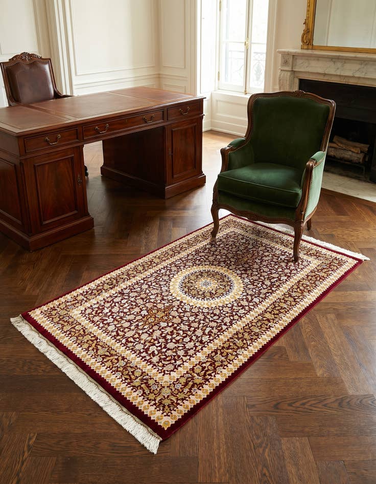 Detail image of 3' 3 x 5' 1 Ghom Silk Rug