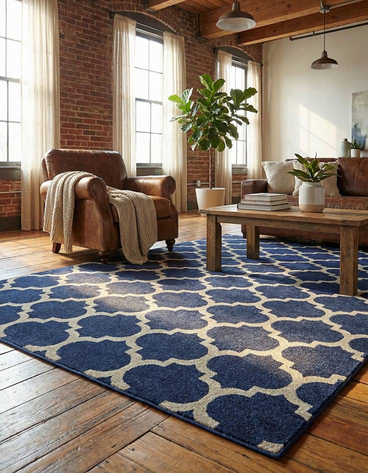 Detail image of 7' 10 x 11' Lattice Rug