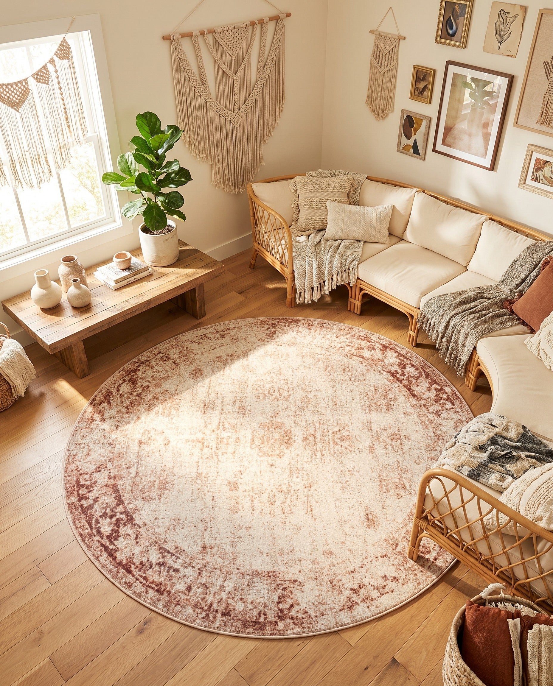 8' x 8' Monte Carlo Round Rug