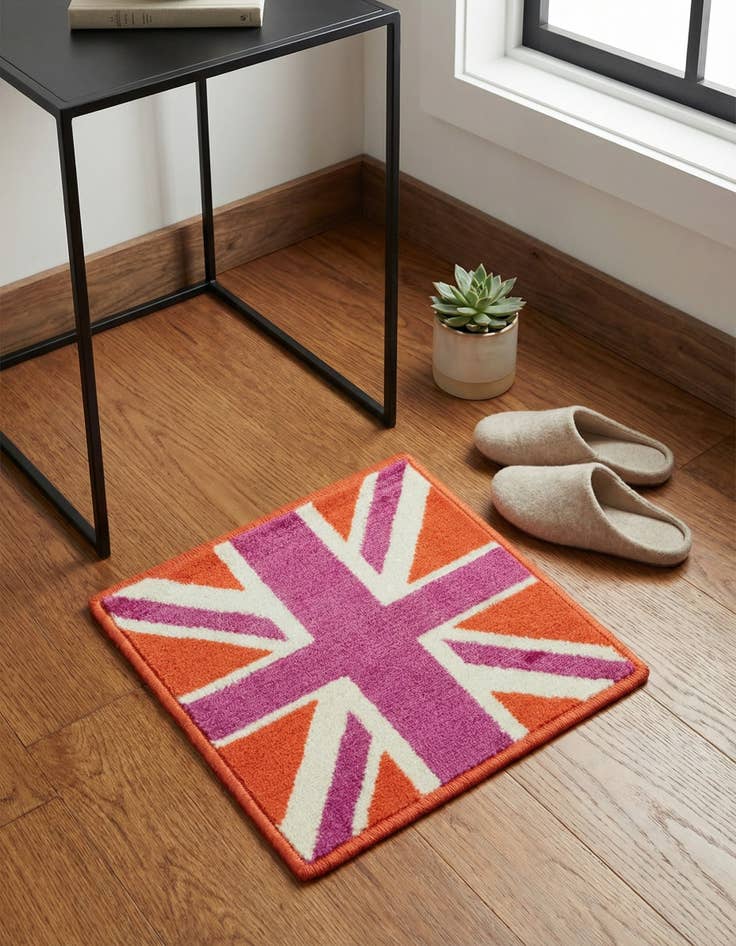 Detail image of Jane Seymour 1' 8 x 1' 8 Open Hearts Sample Rug