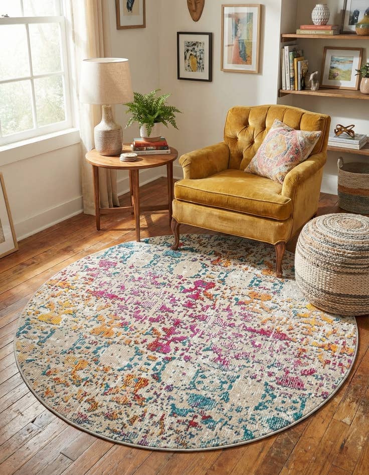 Detail image of 4' x 4' Amulet Round Rug