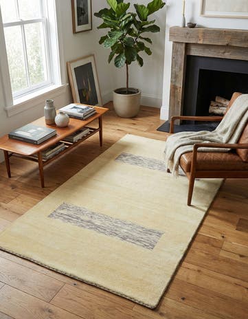 3' 11 x 6' 2 Hand Knotted Kashkuli Gabbeh Oriental Wool Rug