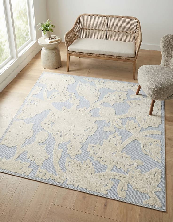 Detail image of 5' 3 x 5' 3 Washable Aruba Indoor / Outdoor Square Rug