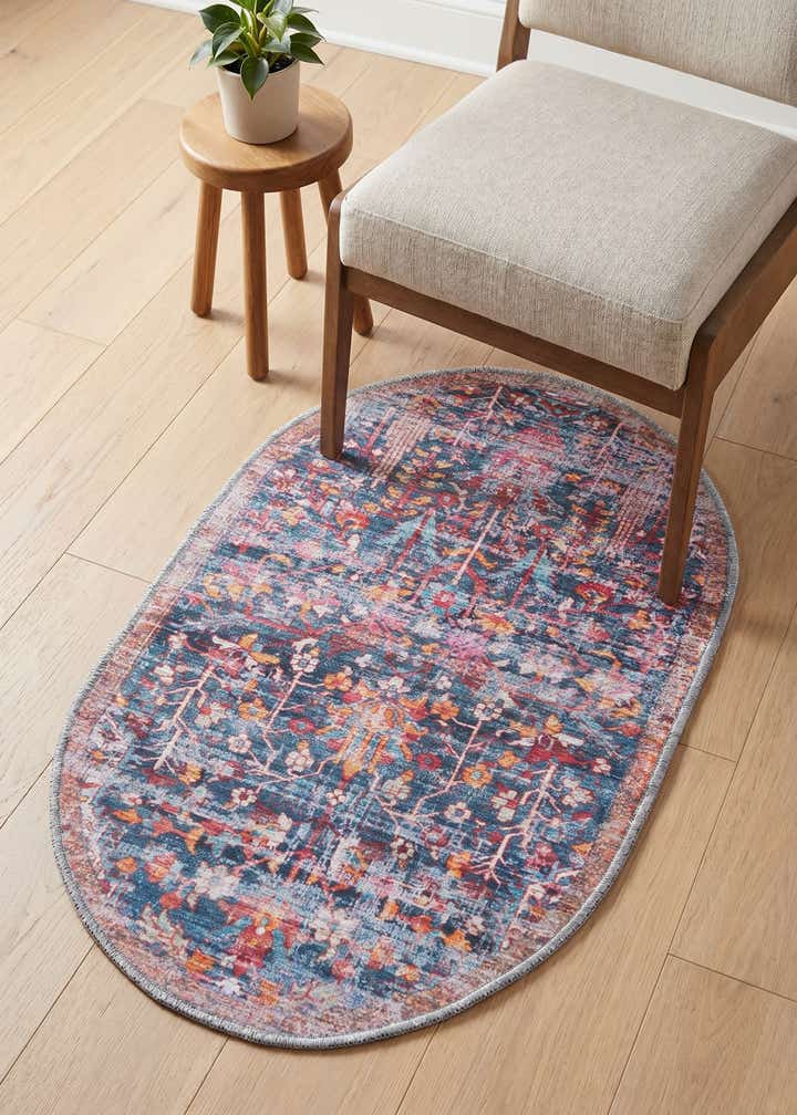 2' x 3' Washable Maahru Oval Rug