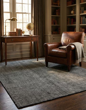 Blackberry Hand Woven Jill Zarin English Manor Wool Rug