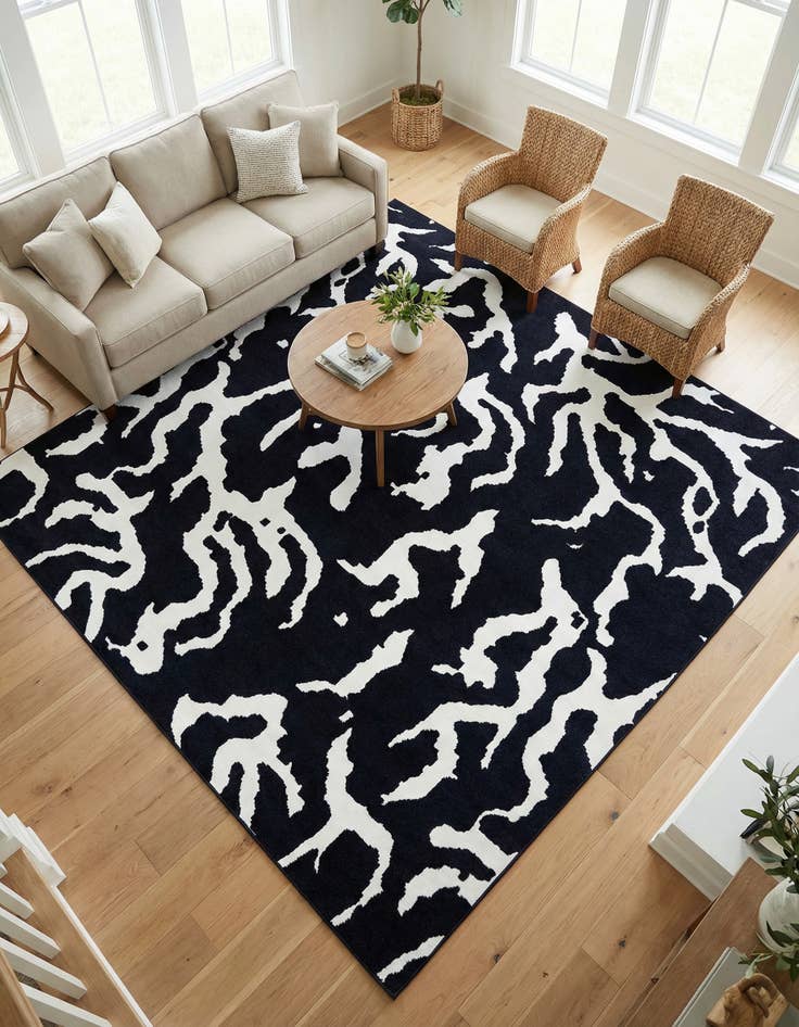Detail image of  10' x 10'  Washable Sabrina Soto Indoor / Outdoor Square Rug